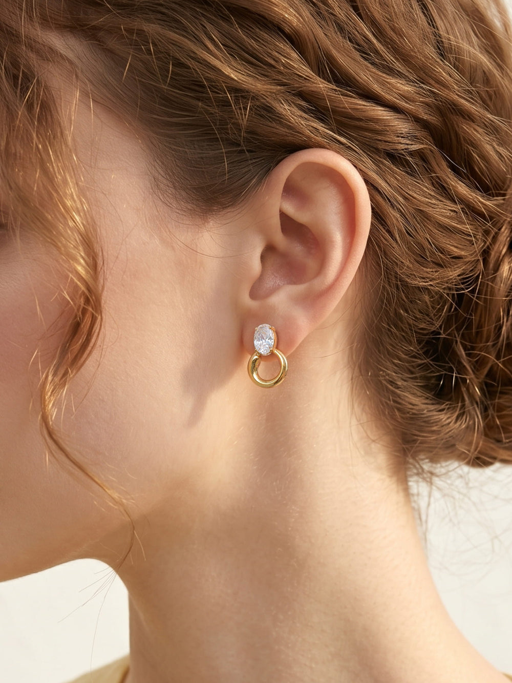 Astra Oval Orbit Earrings
