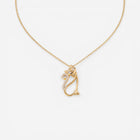 Bastet Crystal Cat Necklace