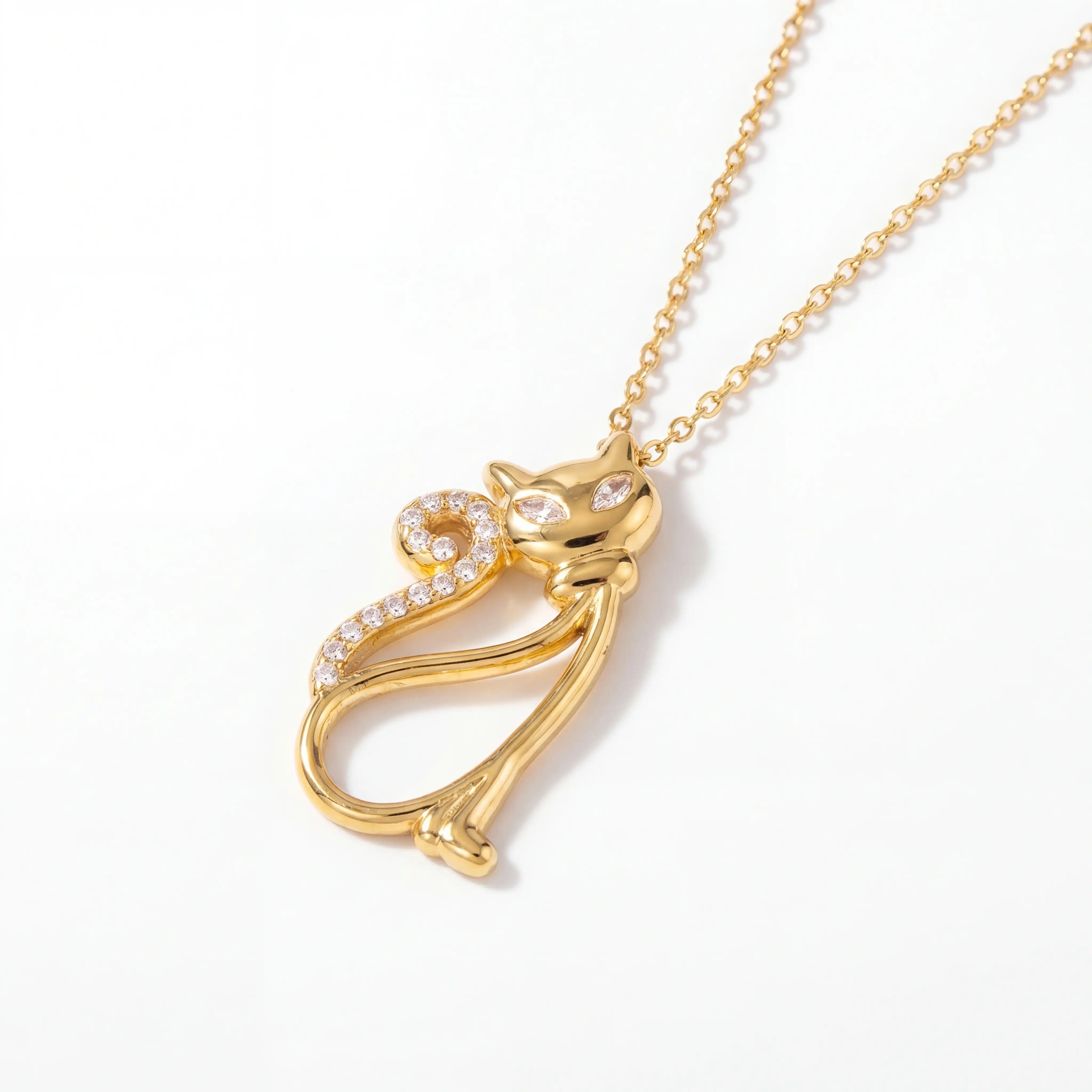 Bastet Crystal Cat Necklace Secondary image