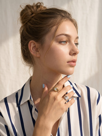 Callisto Organic Ring Silver