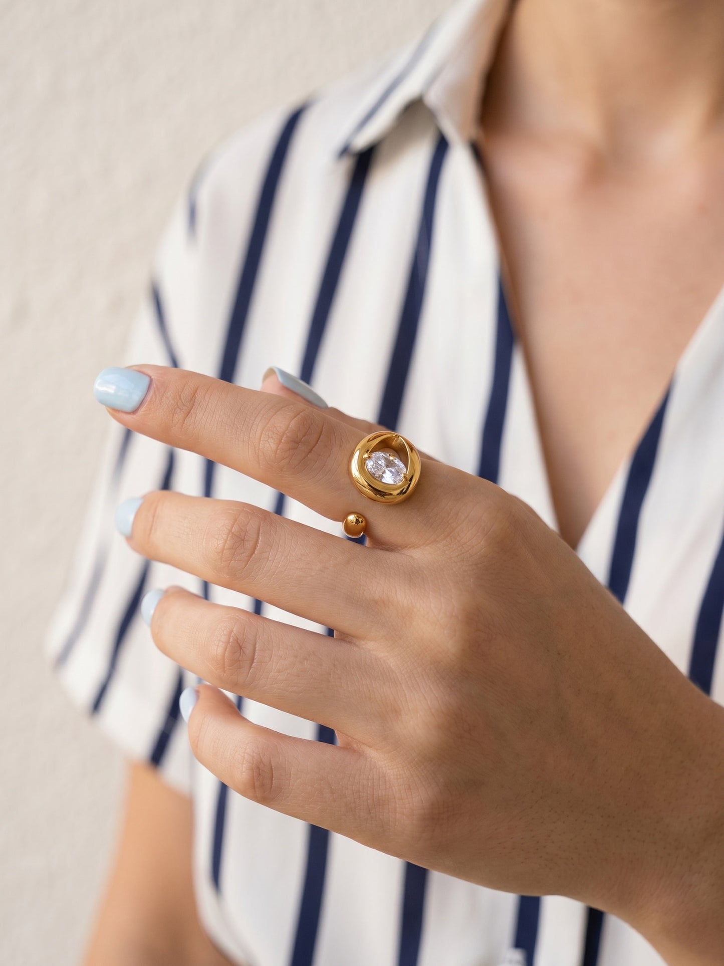 Callisto Organic Ring Gold