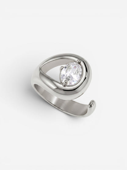Callisto Organic Ring Silver