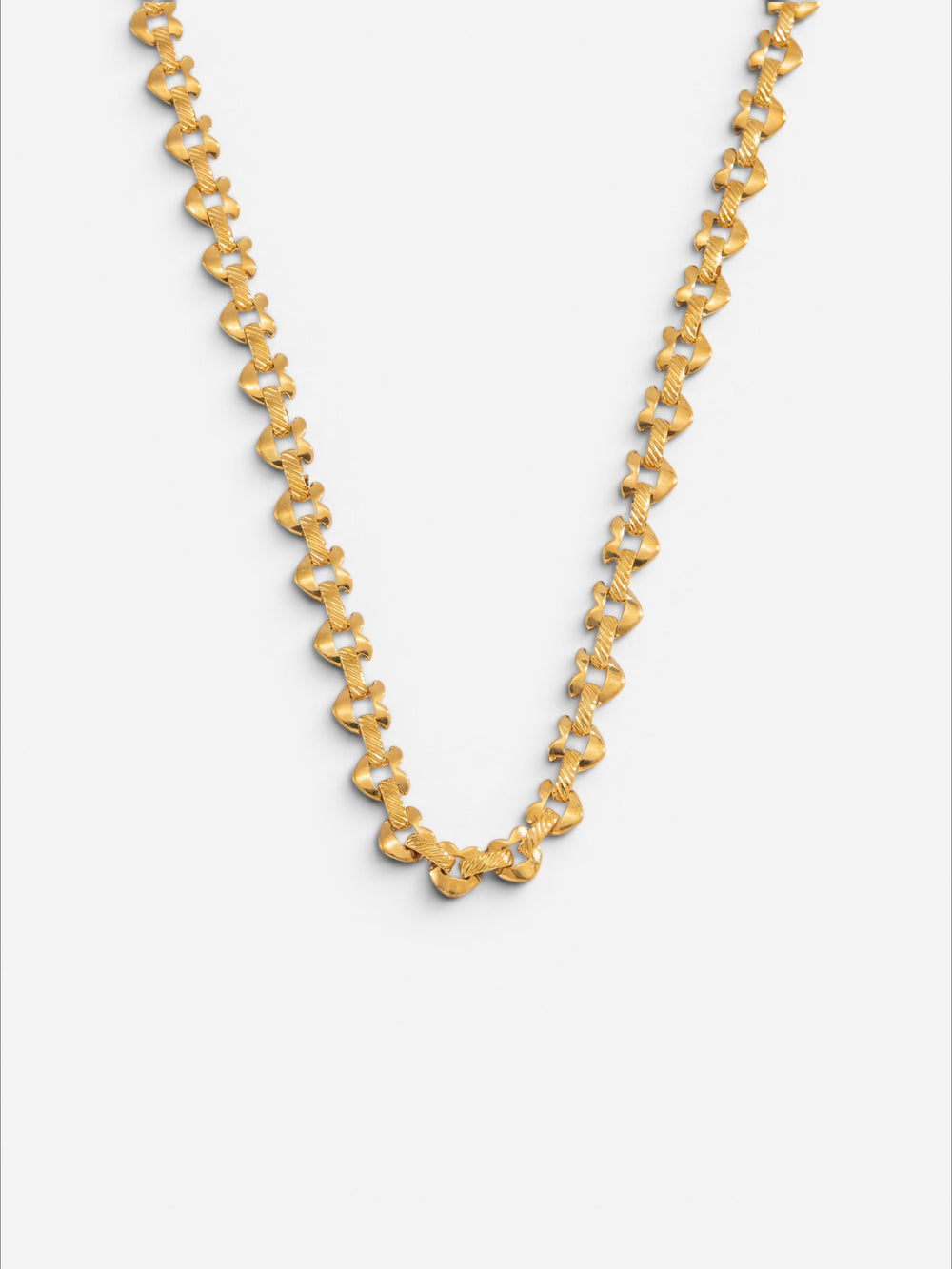 Carina Ribbed Heart Chain