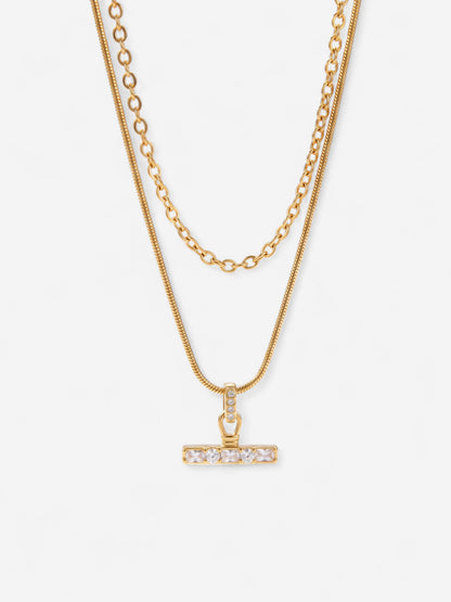 Celeste Layered Bar Necklace