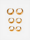 Chunky Dome Huggie Hoops