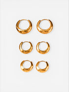 Chunky Dome Huggie Hoops