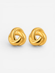 Chunky Gold Knot Earrings
