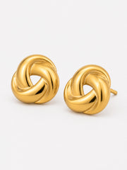 Chunky Gold Knot Earrings