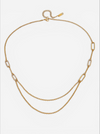 Daphne Pave Link Draped Necklace