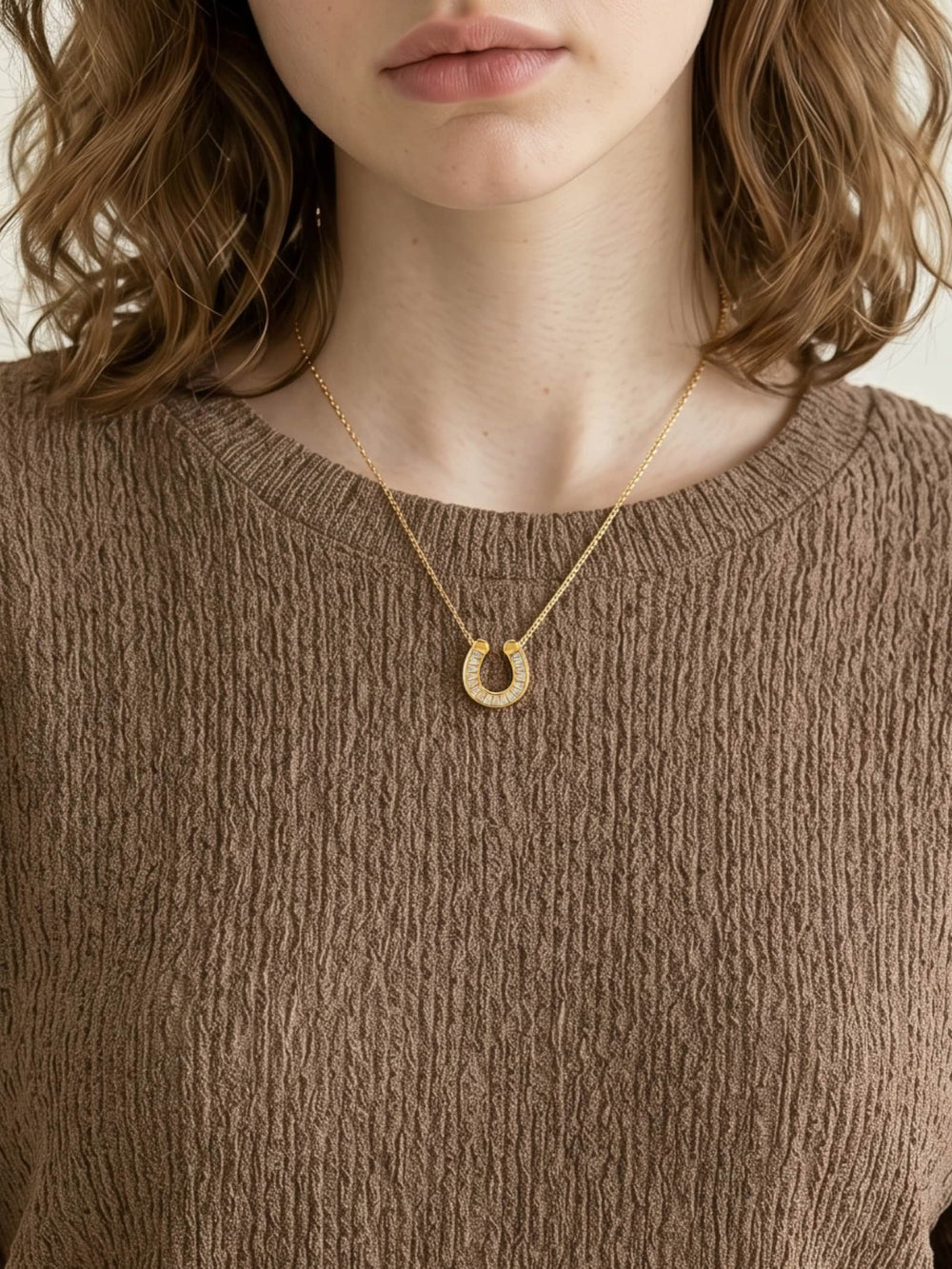 Fortuna Horseshoe Necklace