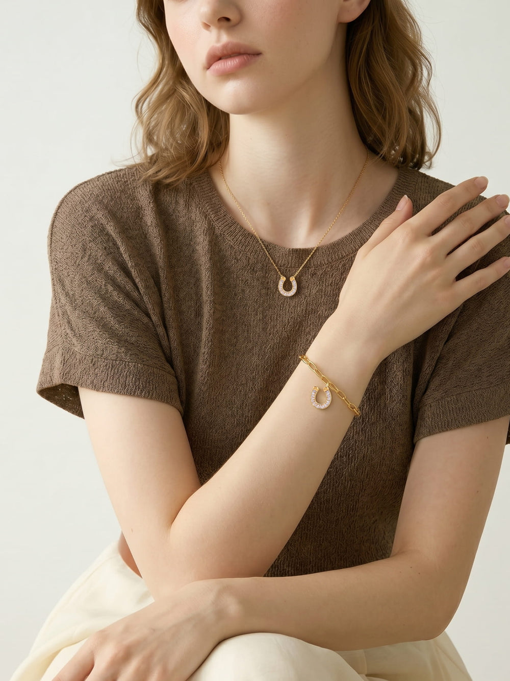 Fortuna Horseshoe Necklace