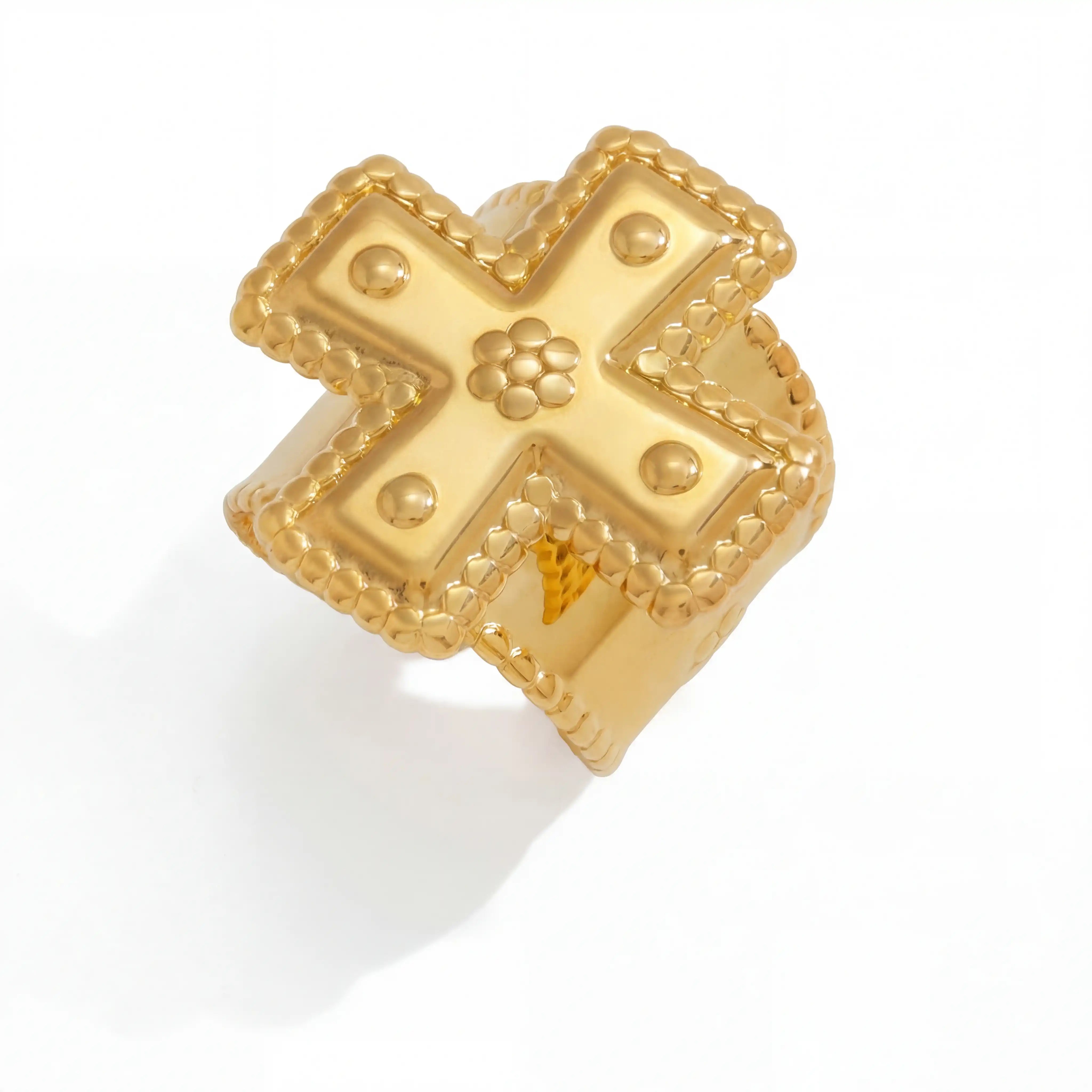Helena Byzantine Cross Signet Ring Secondary image