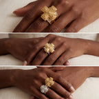 Helena Byzantine Cross Signet Ring