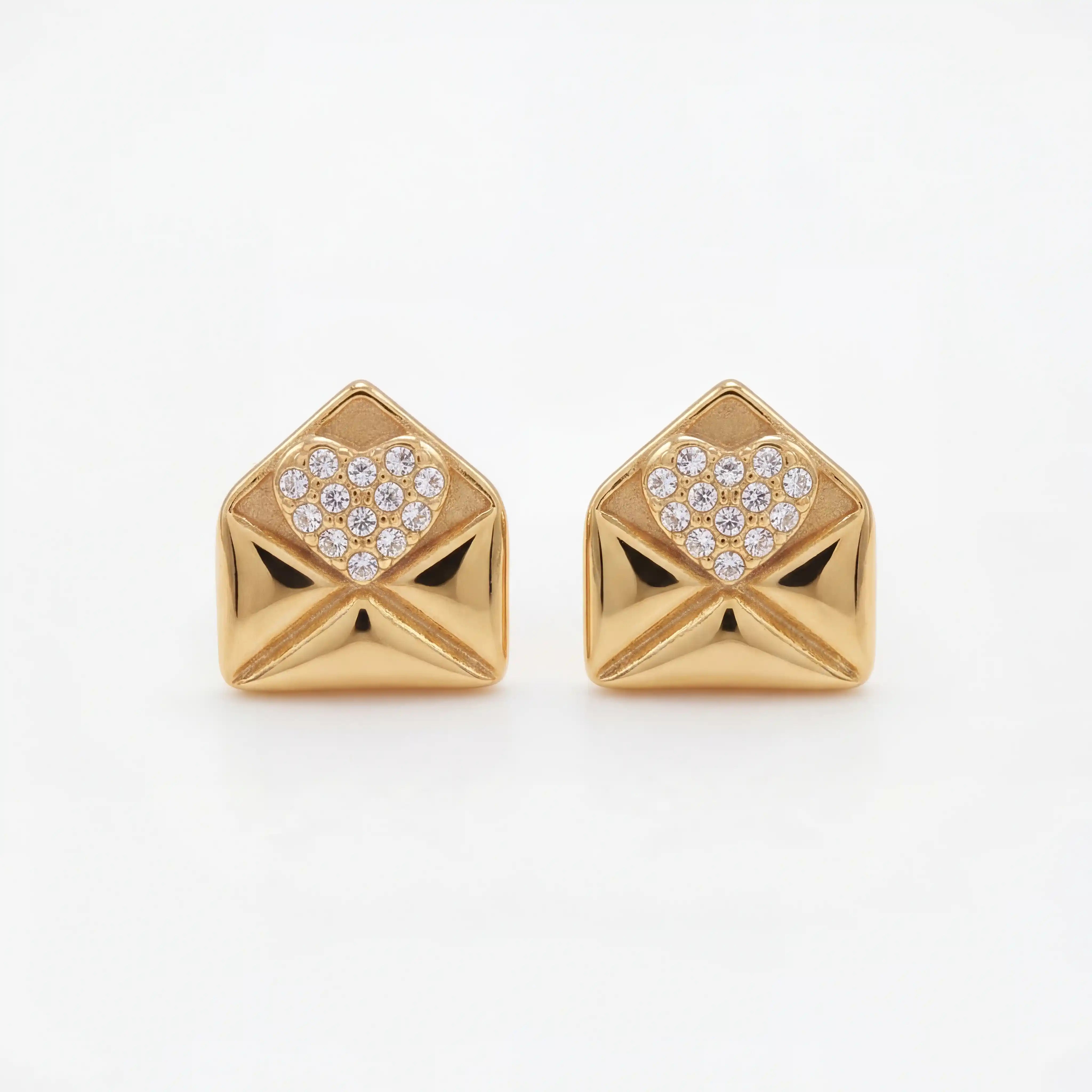 Juliet Love Note Studs Secondary image
