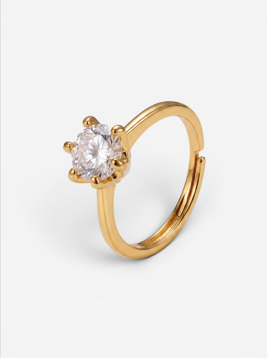 Lyra Solitaire Ring