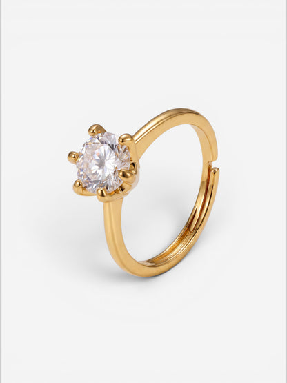 Lyra Solitaire Ring