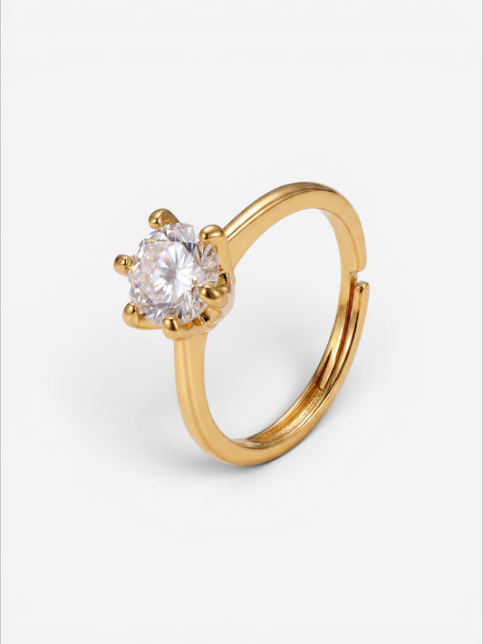 Lyra Solitaire Ring