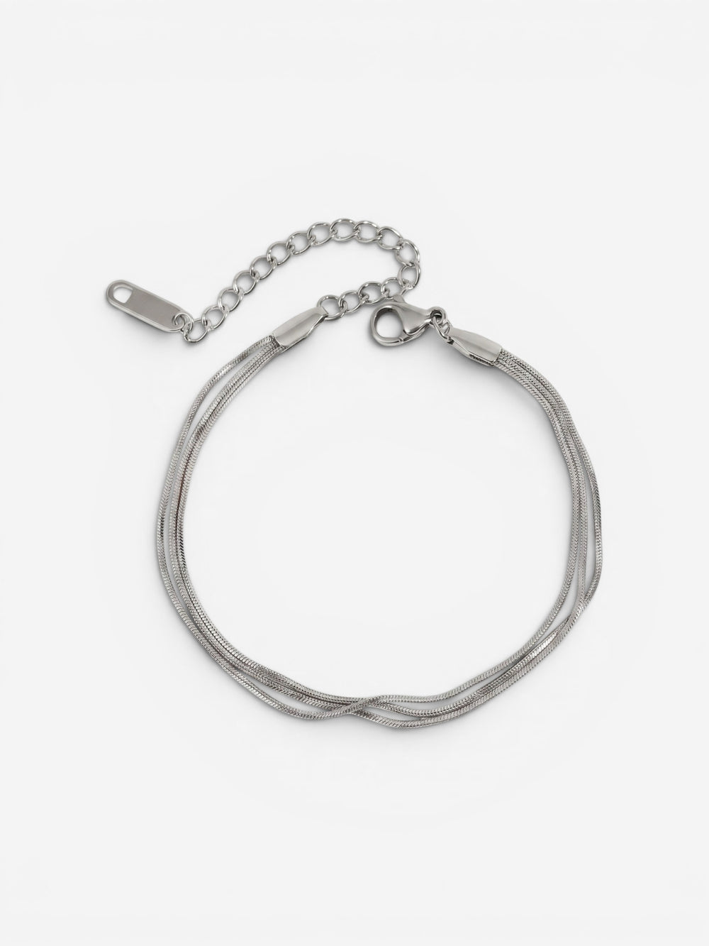 Lyra Triple Snake Bracelet Silver