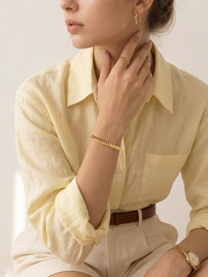 Maia Beaded Band Ring