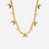 Nyx Abalone Moon Snake Chain Necklace