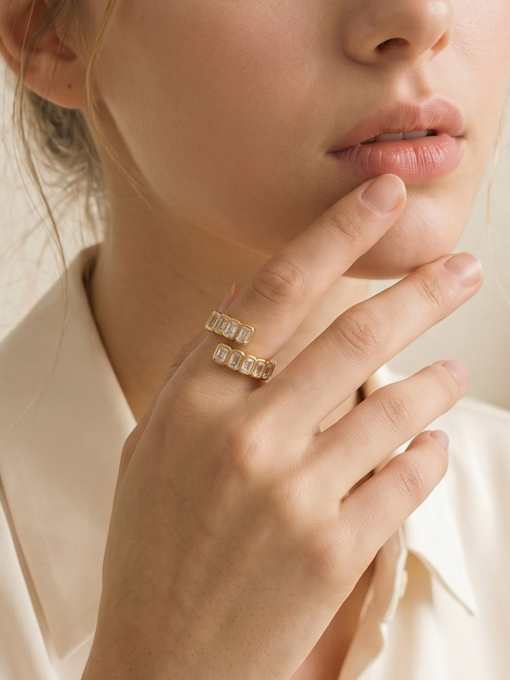 Radiant Emerald Ring