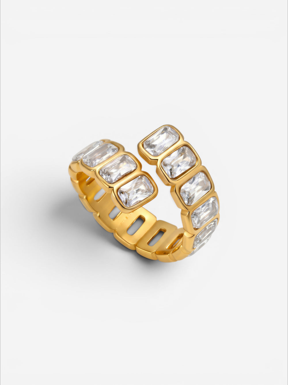 Radiant Emerald Ring