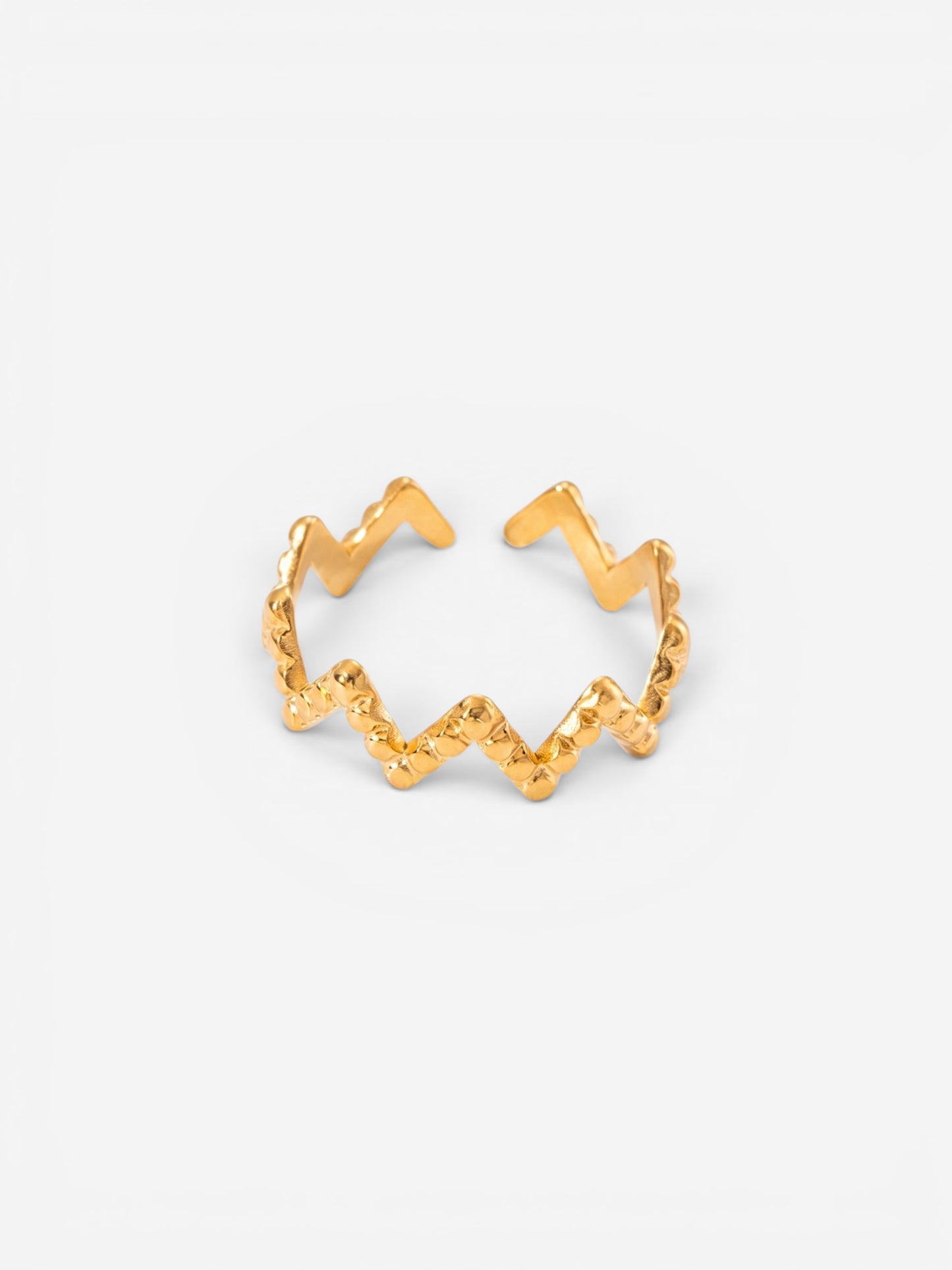 Rhythm Zig-Zag Ring Gold