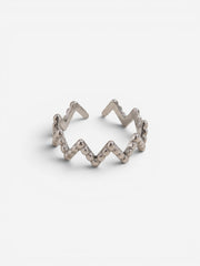 Rhythm Zig-Zag Ring Silver