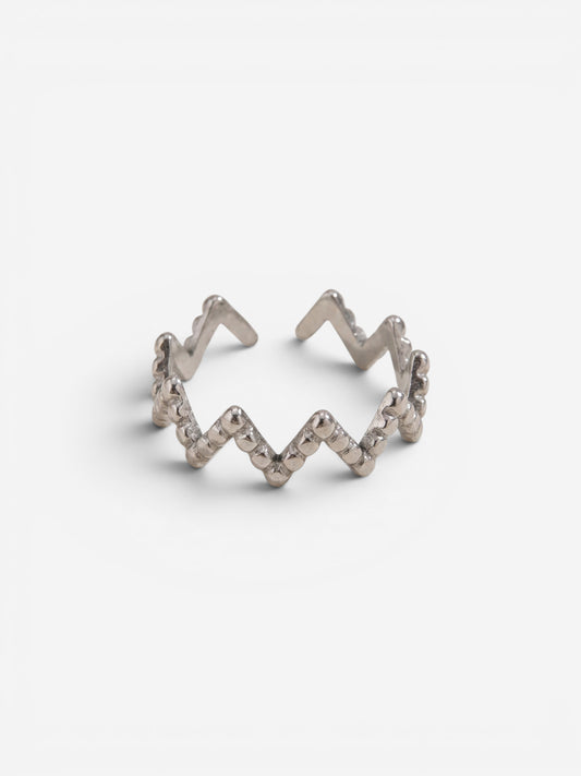 Rhythm Zig-Zag Ring Silver