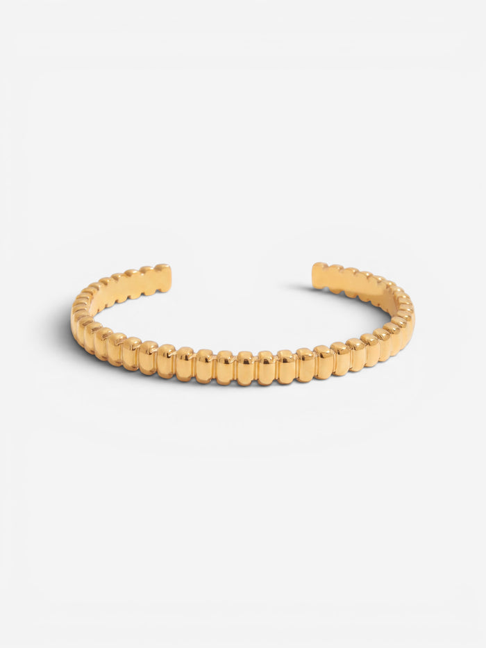 Selene Beaded Cuff Gold