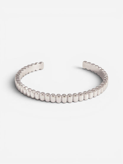 Selene Beaded Cuff Silver