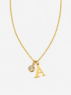 Signature Initial Zircon Necklace