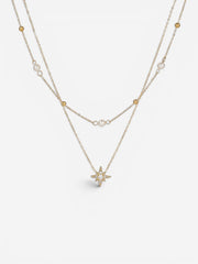 Thalassa Pearl Star Layered Necklace