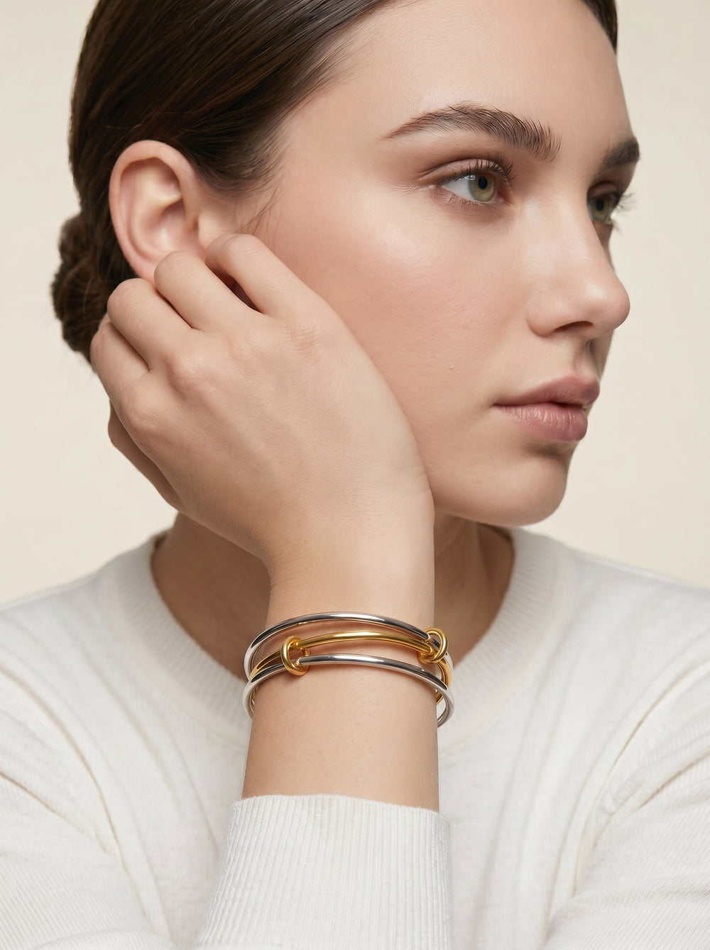 Trinity Rolling Bangle