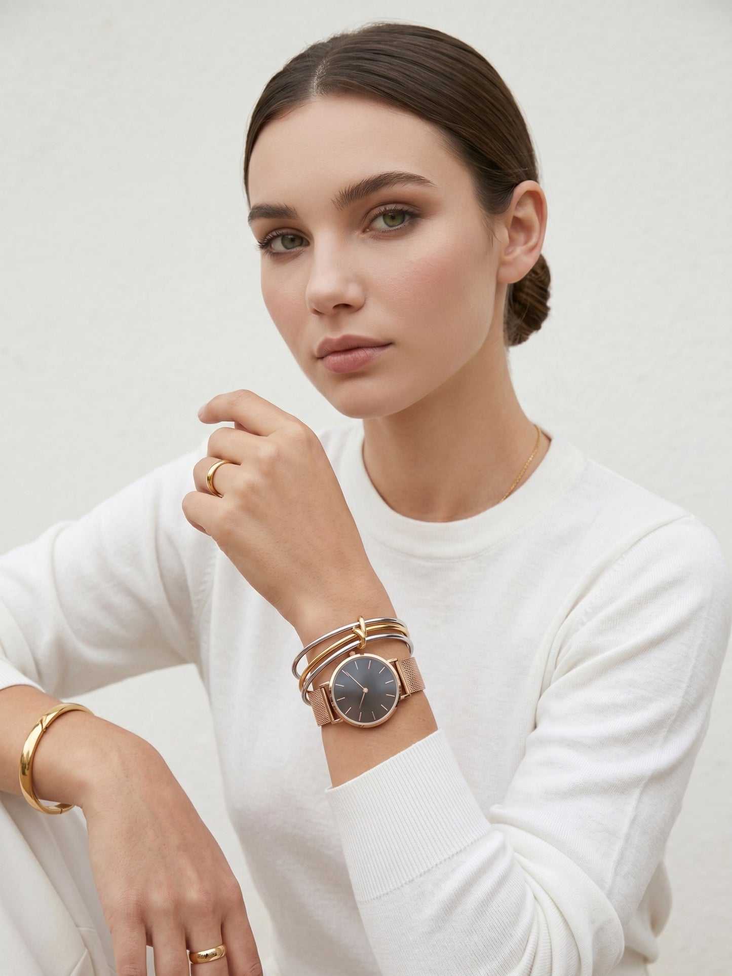 Trinity Rolling Bangle