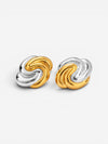 Two-Tone Swirl Earrings