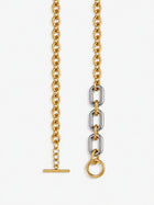 Two-Tone Chunky Chain Necklace