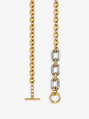 Two-Tone Chunky Chain Necklace