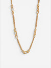 Vesper Mixed Chain Necklace Gold