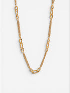 Vesper Mixed Chain Necklace Gold