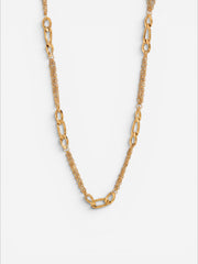 Vesper Mixed Chain Necklace Gold