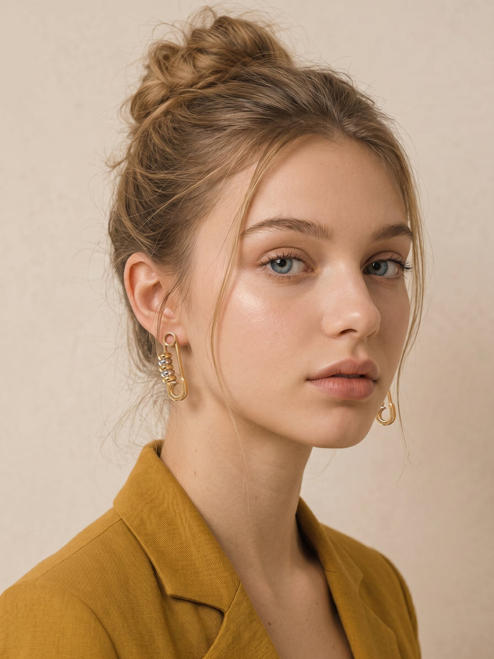 Vesper Safety Pin Earrings
