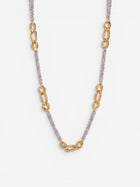Vesper Two-Tone Mixed Chain Necklace