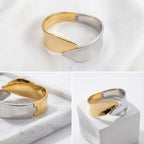 Aesthetic product photography collage of mixed metal gold and silver bangle details.