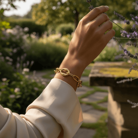 Chunky Gold Link Bracelet