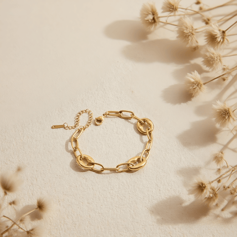 Chunky Gold Link Bracelet