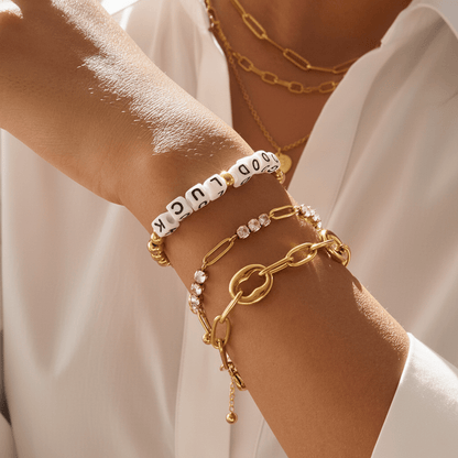 Chunky Gold Link Bracelet | Bold Statement Cuff Bracelet
