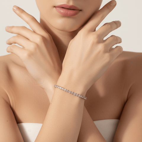 Cotton Candy Pink Tennis Bracelet