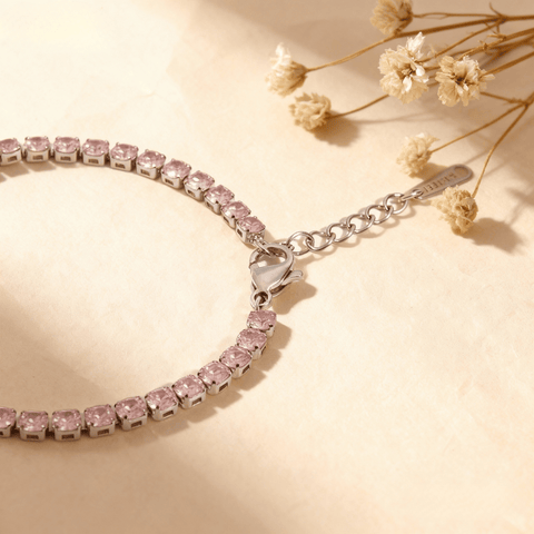Cotton Candy Pink Tennis Bracelet