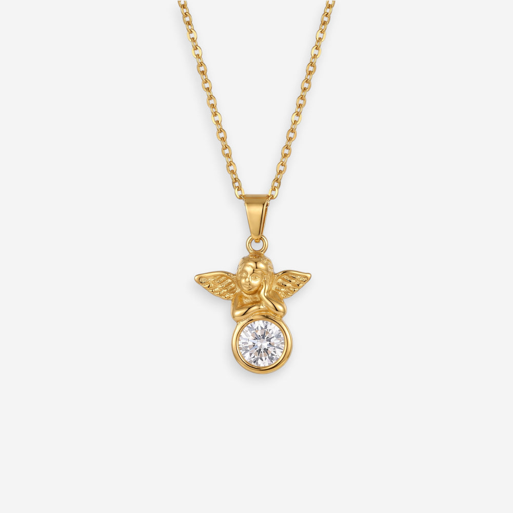 Evangeline Angel Pendant Necklace